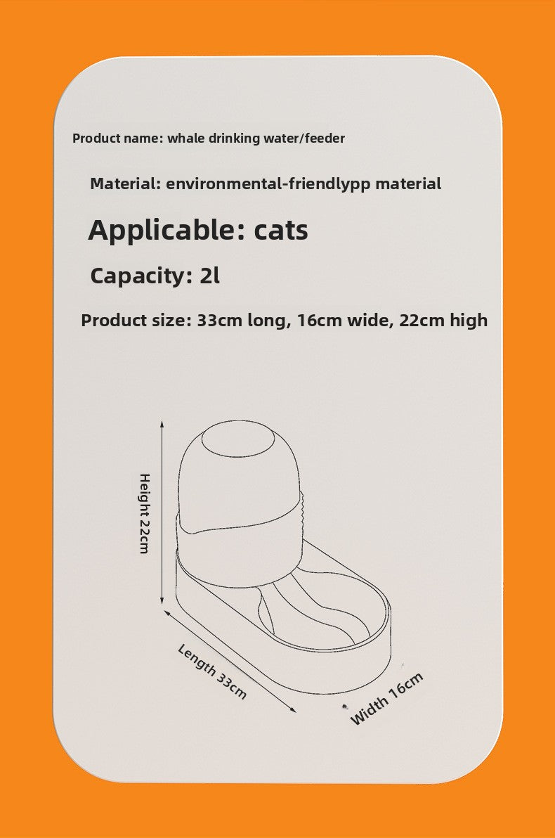 Automatic Cat Water Fountain 2L Large Capacity Quiet USB Powered Pet Water Dispenser for Cats Dogs with LED Light and Water Level Indicator