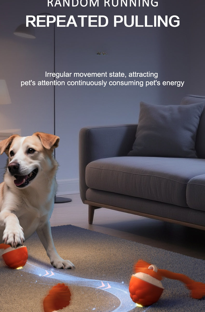 Interactive Self Entertainment Dog Ball Toy with Sound Boredom Relief for Dogs and Cats Fun Pet Supplies for Playtime and Exercise