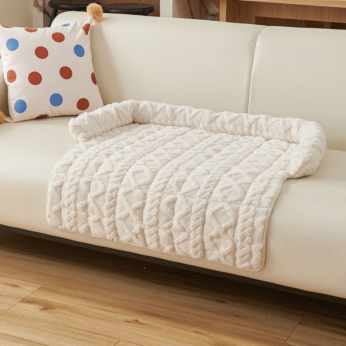 Premium Thickened Pet Sofa Cushion Non-Slip Dog Bed Cat Bed Washable Anti Scratch Furniture Protector for Large Medium Dogs Cats