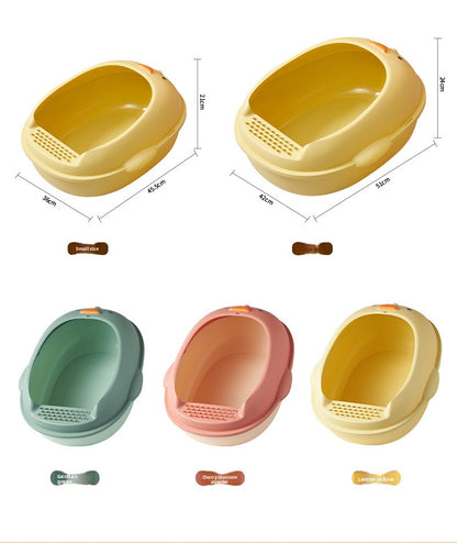 New Cat Supplies Extra Large SemiEnclosed Duckling Themed Cat Toilet