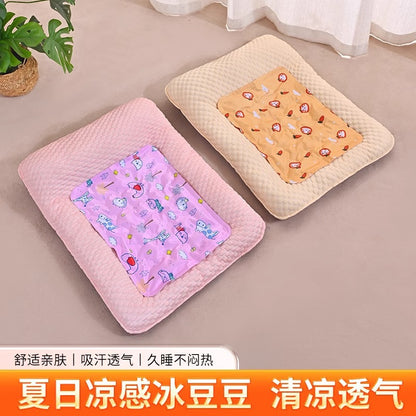 Dog Cat Ice Silk Summer Cooling Sleeping Mat for Pets Comfort