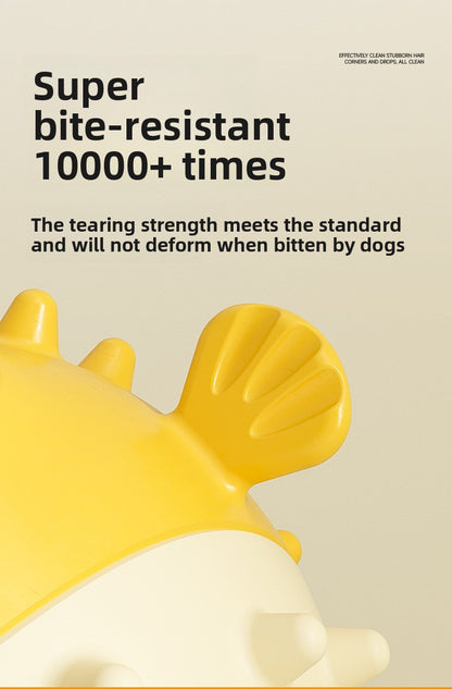 Pet Pufferfish Chew Toy Soft Durable Fun Stress Buster for Dogs