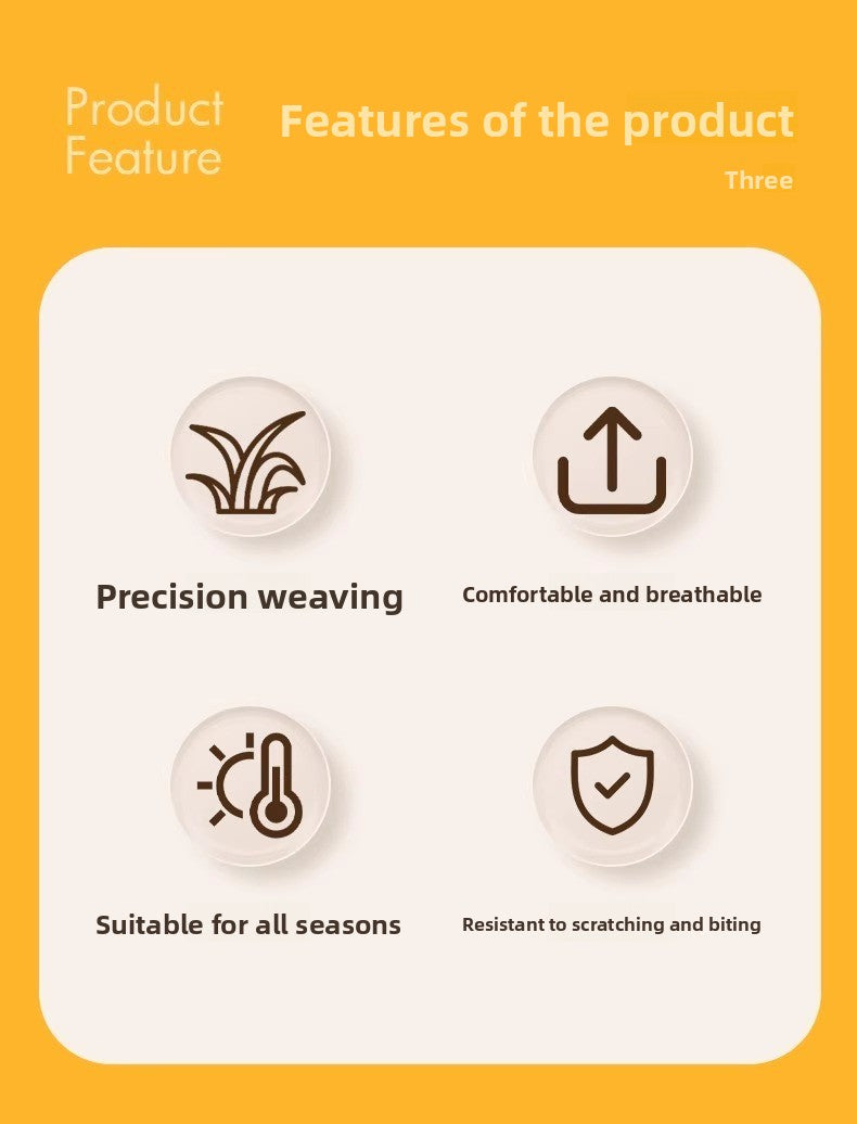 Summer Rattan Cat Villa AllSeason Breathable Comfy ScratchProof Dog House