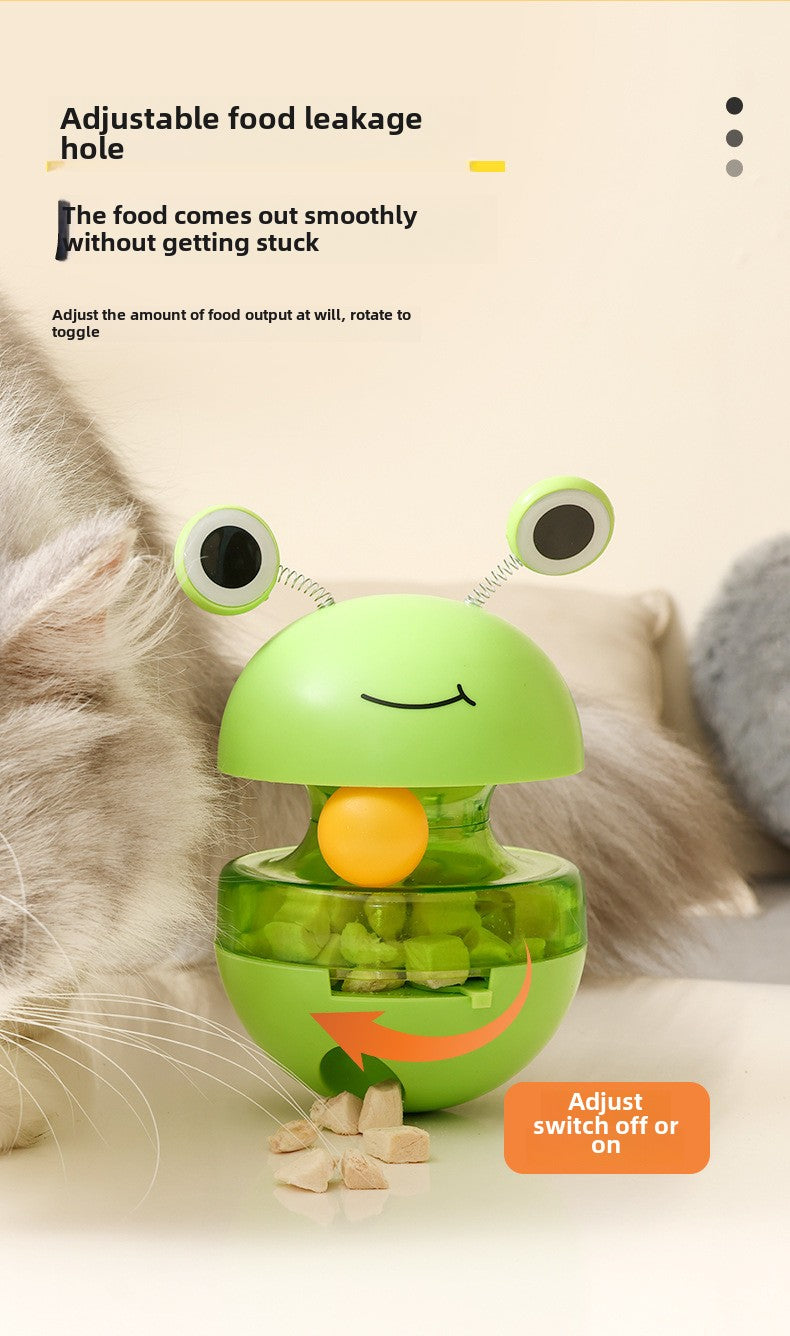 Pet Interactive Cat Toy Wobbly Feeder Ball