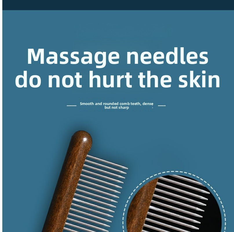 Wooden Pet Shedding Comb for Cats Dogs Removing Loose Hair Grooming Flea