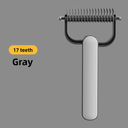 New Double-Sided Thinning Pet Knot-Opening Comb for Dog Cat Wholesale