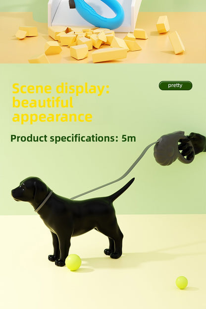 Pumpkin 5M Auto Retractable Explosion Proof Dog Leash for Small Medium Dog Walking