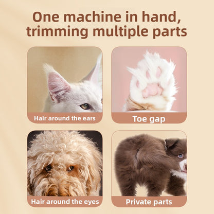 Pet All-in-One Hair Trimmer with Paw Grooming and Suction