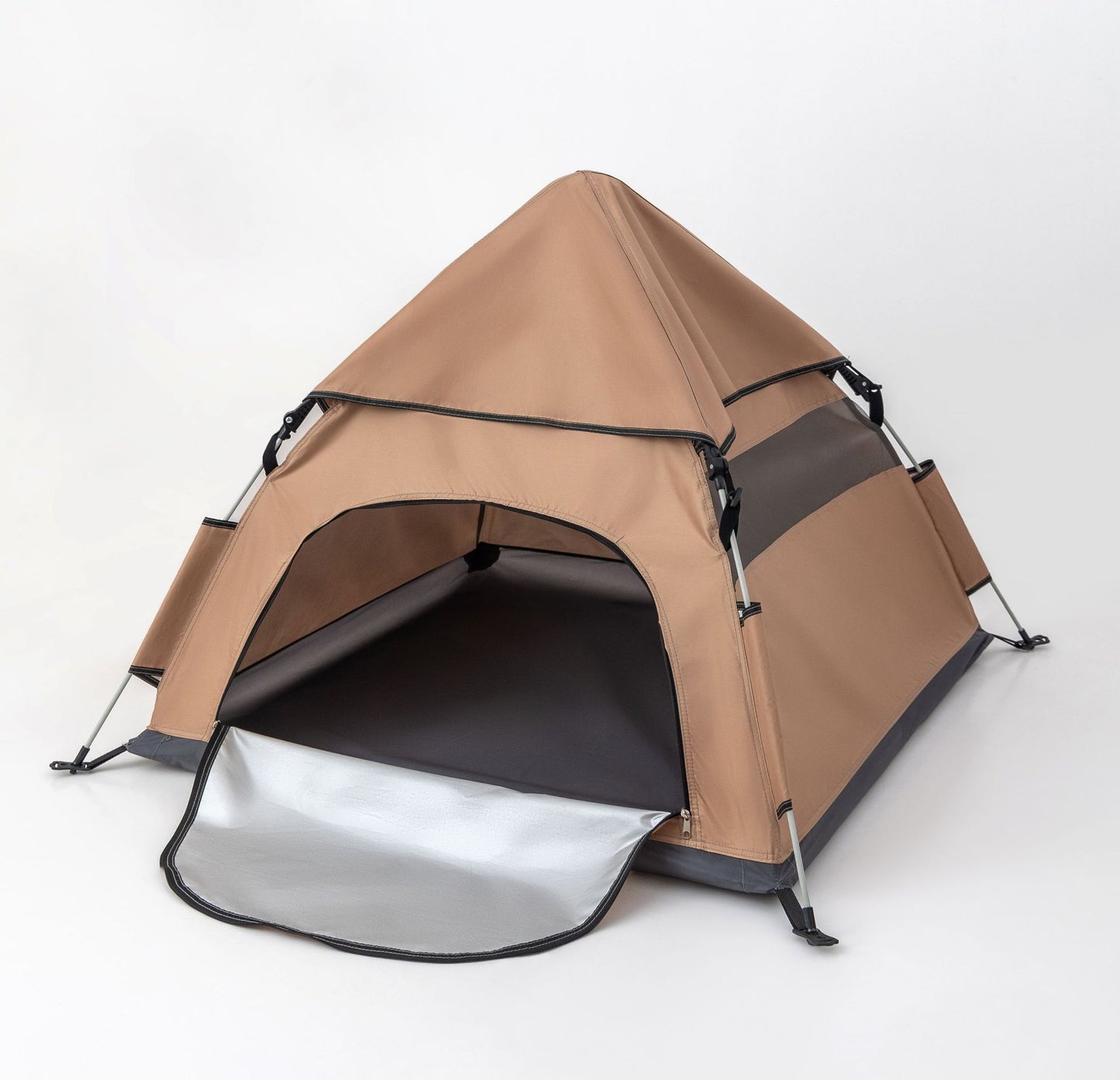 Portable PET tent for outdoor camping