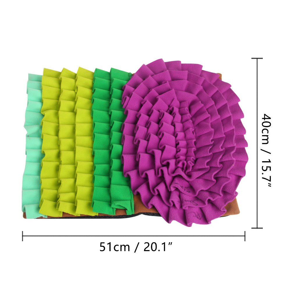 Durable Dog Sniffing Puzzle Mat Treat Dispenser Stress Relief Feeder