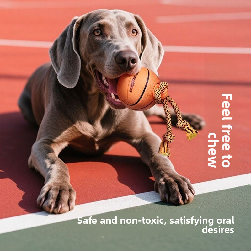 Smart Electric Dog Teaser Toy Rotating Basketball Interactive Durable Chew Fun Plaything