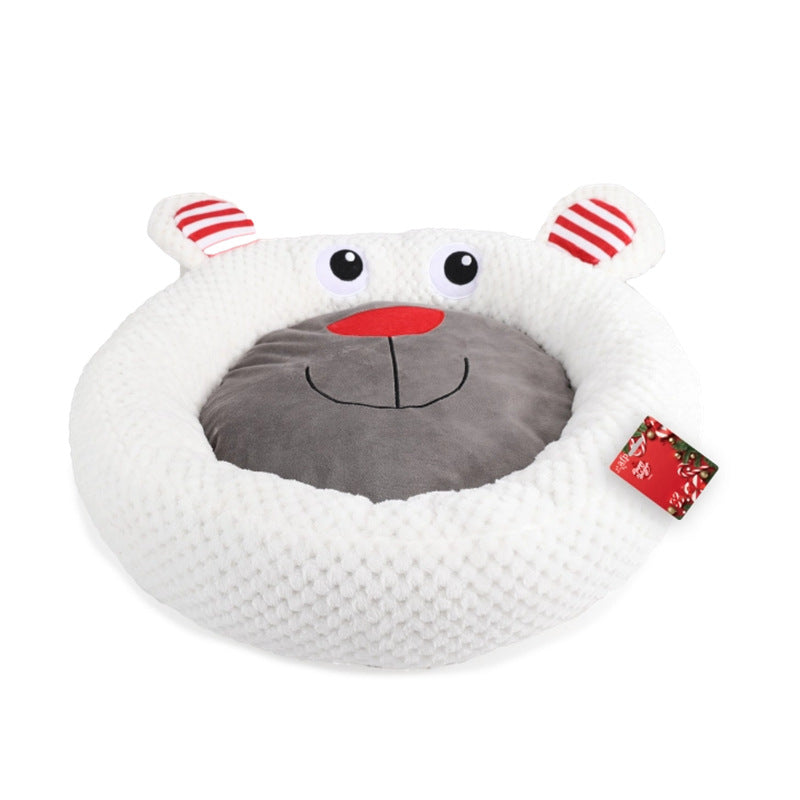 Multiple Christmas Pet Toys Pinecone Treat Dispenser Dog Chew Toy Teaser Wand Pet Bed Set