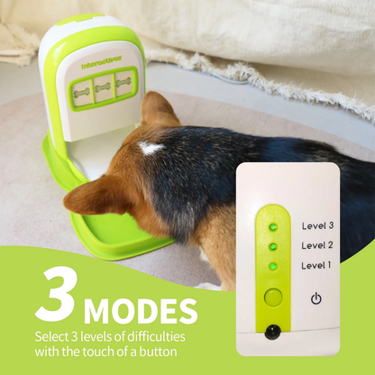 Educational Dog Toy Rolling Tennis Snack Dispenser with 4-Color Recording Feature