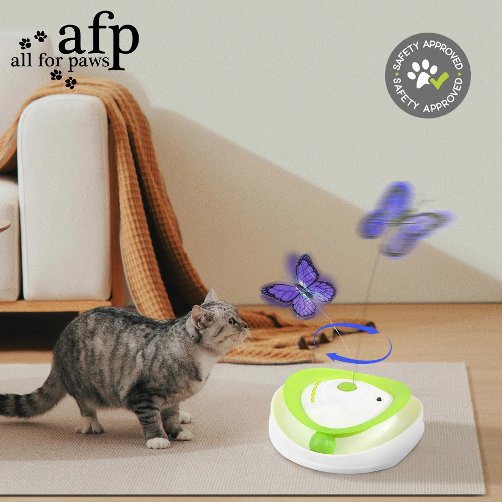 Self-Entertaining Electric Cat Toy 360-Degree Automatic Butterfly Ball Fun
