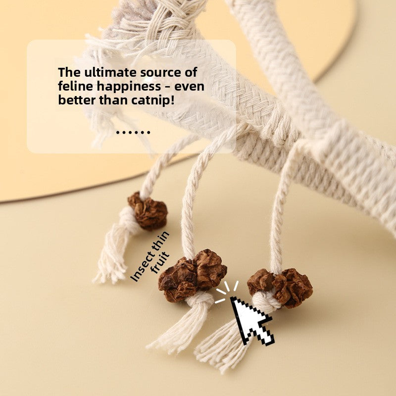 Cat Self-Entertainment Chew Rope Teeth Cleaning Artifact