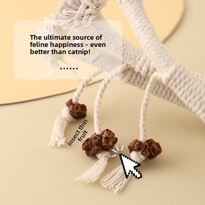 Cat Self-Entertainment Chew Rope Teeth Cleaning Artifact