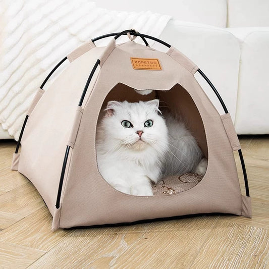 New Cat Tent Enclosed Foldable Oxford Cloth Cat House Dog House