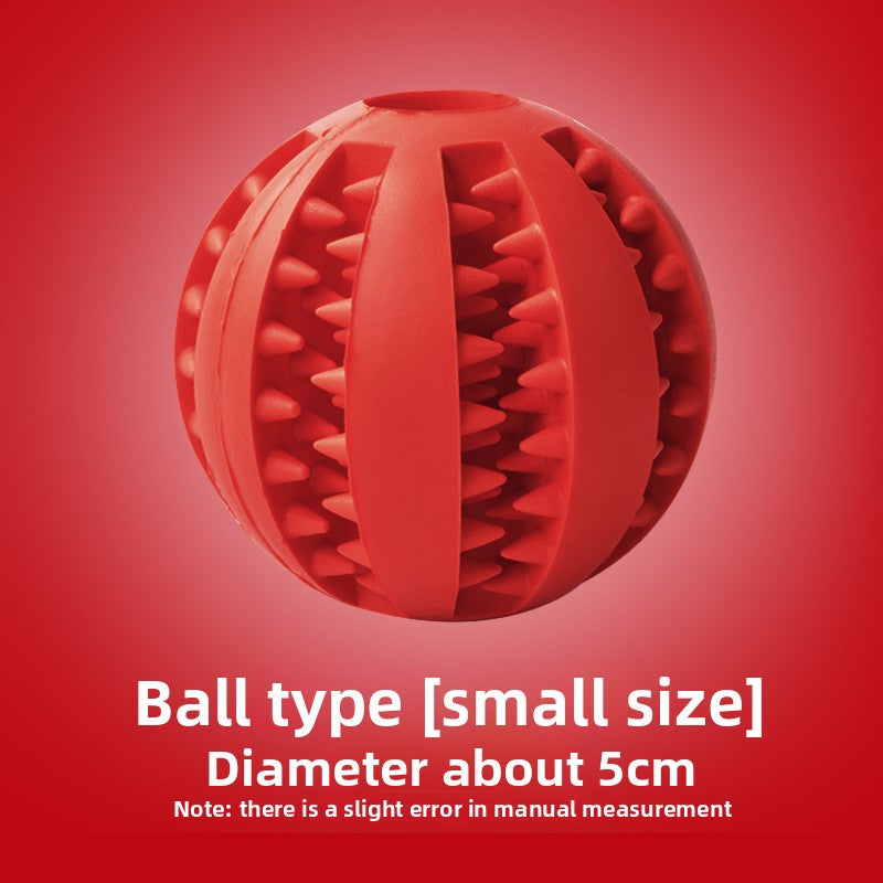 Rubber Dog Toy for Small Large Puppies Boredom Relief Sound Making Teeth Clean Ball