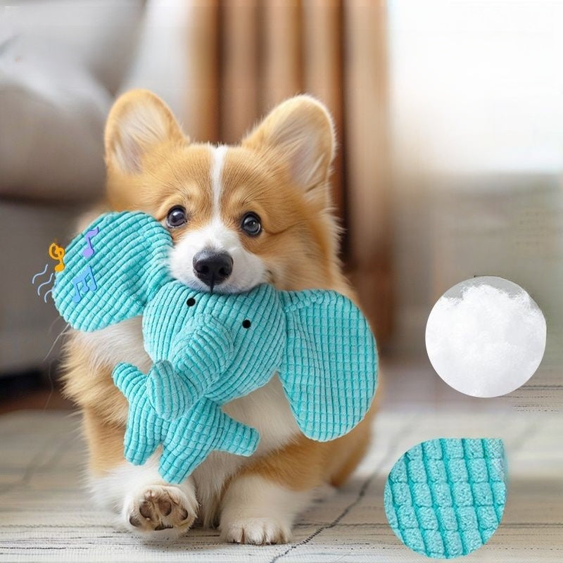 Durable Charging Duck Chew Teething Plush Elephant Pet Donkey Toy