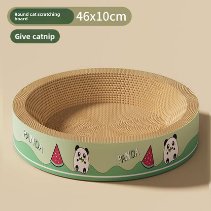 Round Cat Scratching Board Durable Non-Shedding Oval Cat Scratching Basin Extra Large All-Season Cat Bed Cat Claw Board Scratch-Resistant
