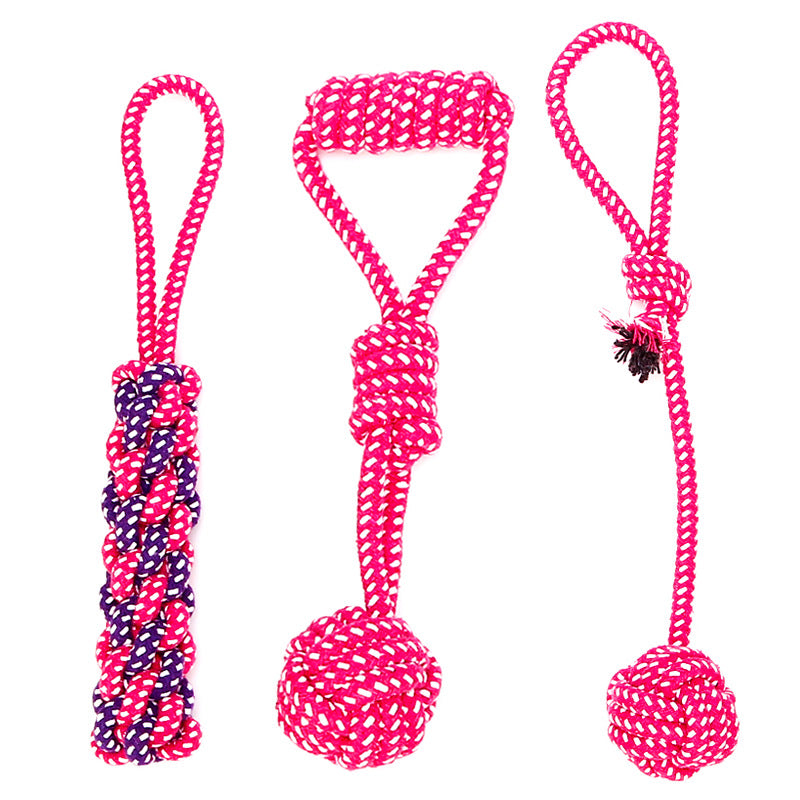 Dog Toys New Pet Cotton Rope Combination Set for Teeth Grinding
