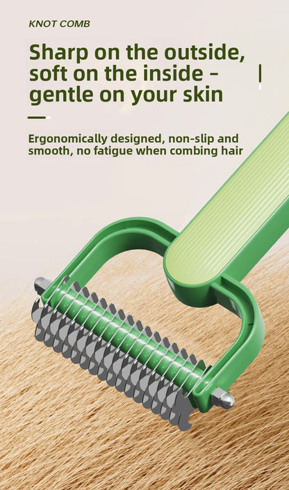 New Double-Sided Thinning Pet Knot-Opening Comb for Dog Cat Wholesale