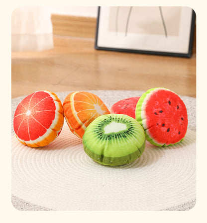 Pet Sound Paper Fruit Plush Toy Durable Chew Teeth Grinding Dog Toy Pet Supplies